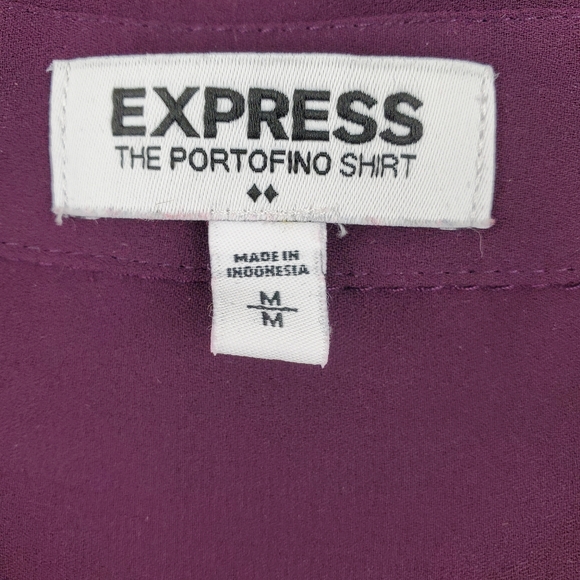 Express Factory rollup chiffon tunic M - Picture 3 of 7